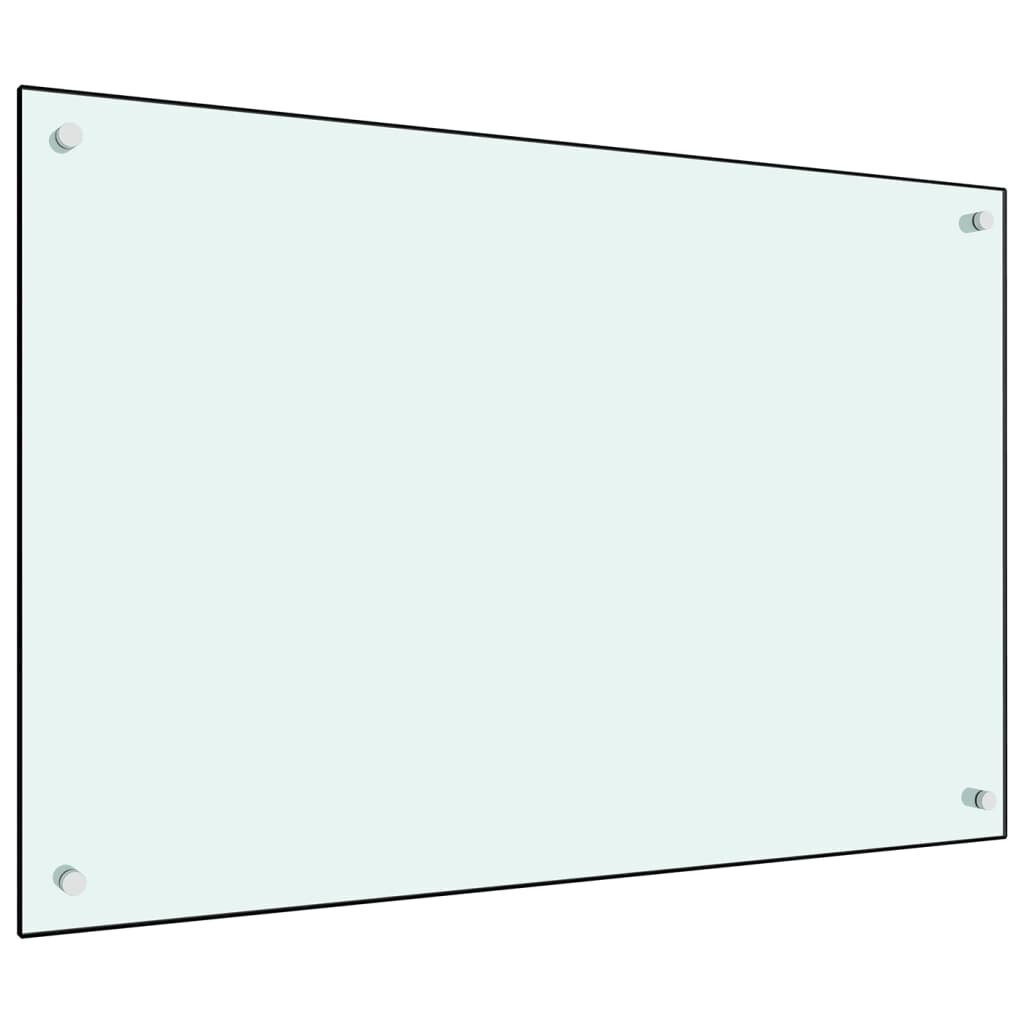 vidaXL virtuvės sienelė, 90x60 cm, balta kaina ir informacija | Virtuvės baldų priedai | pigu.lt