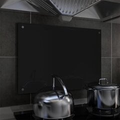 vidaXL virtuvės sienelė 70x50 cm, juoda цена и информация | Комплектующие для кухонной мебели | pigu.lt