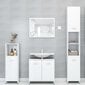 Vonios kambario spintelė, 30x30x183,5 cm, balta kaina ir informacija | Vonios spintelės | pigu.lt