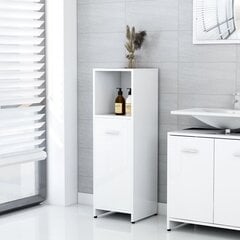 Шкафчик для ванной комнаты, 30x30x95 см, белый цена и информация | Шкафчики для ванной | pigu.lt