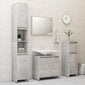 Vonios kambario spintelė, pilka, 30x30x95 cm цена и информация | Vonios spintelės | pigu.lt