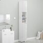 Vonios kambario spintelė, 32x25,5x190 cm, balta kaina ir informacija | Vonios spintelės | pigu.lt