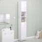 Vonios kambario spintelė, 32x25,5x190 cm, balta kaina ir informacija | Vonios spintelės | pigu.lt