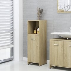 Шкафчик для ванной комнаты, 30x30x95 см, коричневый цена и информация | Шкафчики для ванной | pigu.lt