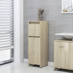 Шкафчик для ванной комнаты, 30x30x95 см, коричневый цена и информация | Шкафчики для ванной | pigu.lt