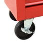 Įrankių vežimėlis su 15 stalčių, raudonas, plienas kaina ir informacija | Įrankių dėžės, laikikliai | pigu.lt