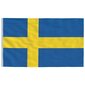 Švedijos vėliava, 90x150 cm цена и информация | Vėliavos ir jų priedai | pigu.lt