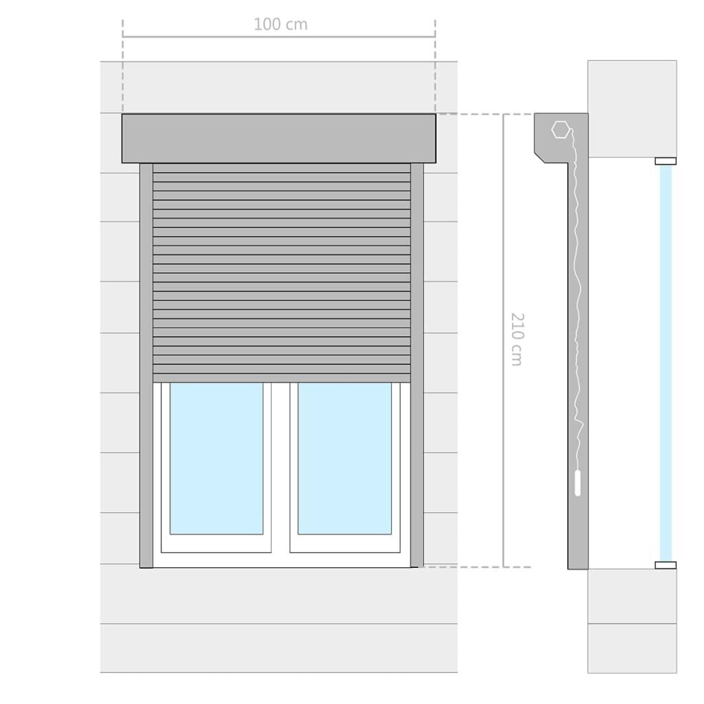 Žaliuzės, 100x210 cm, baltos kaina ir informacija | Žaliuzės | pigu.lt