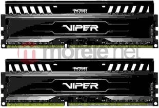 Patriot ViperX 3RD 2x4GB DDR3 1600MHz CL9 1.5V, XMP 1.3 Dual Channel (PV38G160C9K) kaina ir informacija | Patriot Kompiuterinė technika | pigu.lt