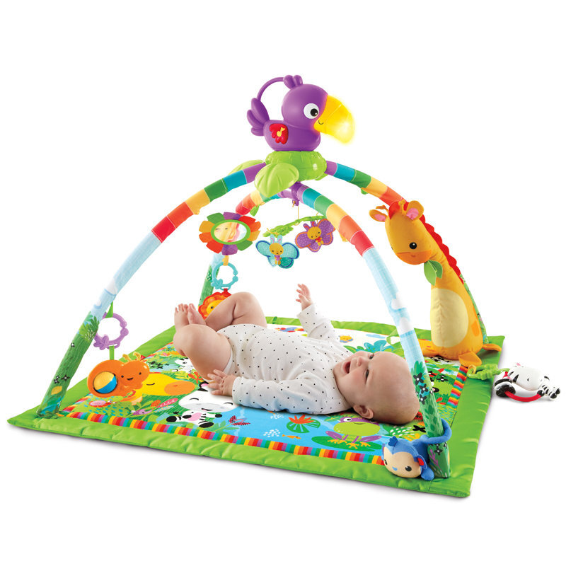 Lavinamasis kilimėlis Fisher Price Rainforest Melodies & Lights Deluxe цена и информация | Lavinimo kilimėliai | pigu.lt