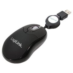 Pelė LogiLink ID0016, juoda kaina ir informacija | Pelės | pigu.lt