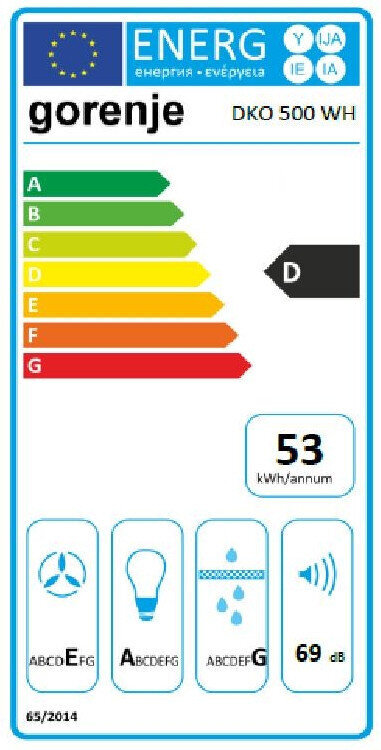 Gorenje DKO 500 WH kaina ir informacija | Gartraukiai | pigu.lt