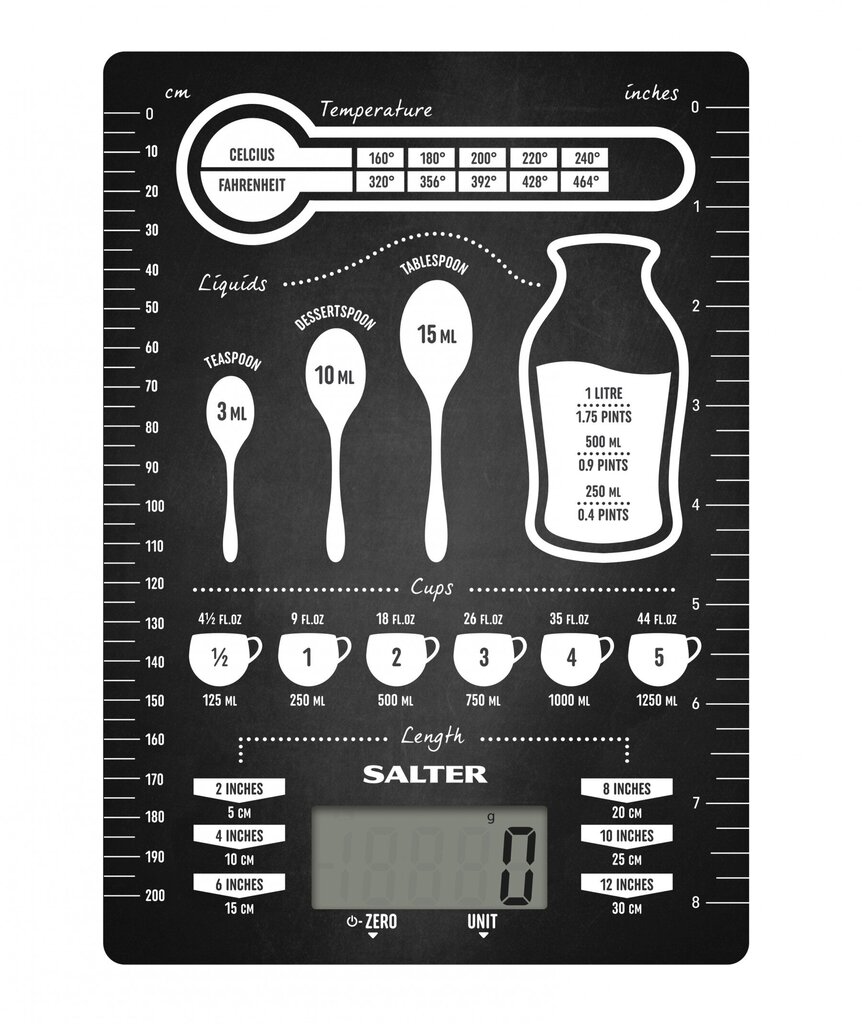 Salter 1171 CNDR kaina ir informacija | Svarstyklės (virtuvinės) | pigu.lt