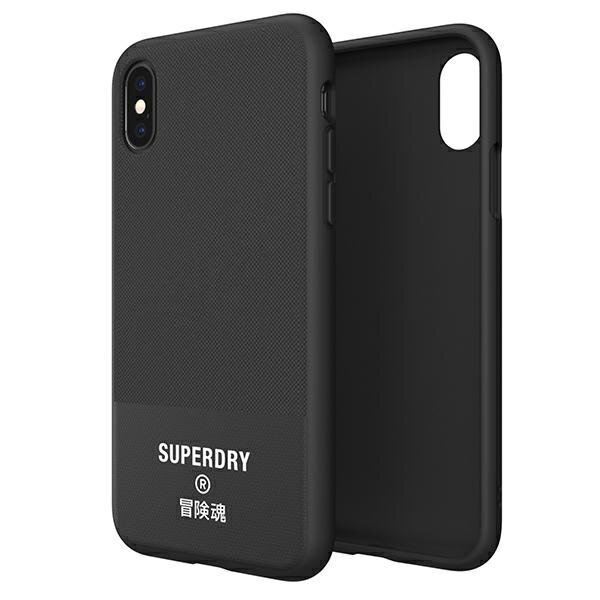 Dr Nona SuperDry Molded Canvas, skirtas iPhone X / Xs, juodas kaina ir informacija | Telefono dėklai | pigu.lt