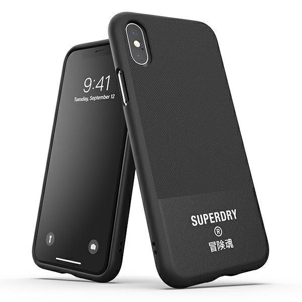 Dr Nona SuperDry Molded Canvas, skirtas iPhone X / Xs, juodas kaina ir informacija | Telefono dėklai | pigu.lt