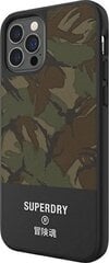 Чехол SuperDry для iPhone 12 Pro Max Canvas (камуфляжно-зеленый) цена и информация | Чехлы для телефонов | pigu.lt