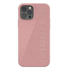 SuperDry Snap iPhone 12|12 Pro Compostab le Case różowy|pink 42621 цена и информация | Чехлы для телефонов | pigu.lt