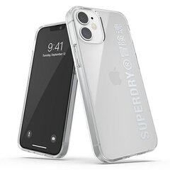 Чехол SuperDry для iPhone 12 mini, прозрачный цена и информация | Чехлы для телефонов | pigu.lt