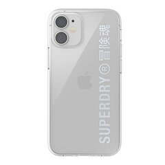 Чехол SuperDry для iPhone 12 mini, прозрачный цена и информация | Чехлы для телефонов | pigu.lt