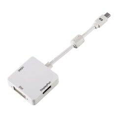 Адаптер MiniDP -- DVI -- HDMI, Hama цена и информация | Адаптеры, USB-разветвители | pigu.lt