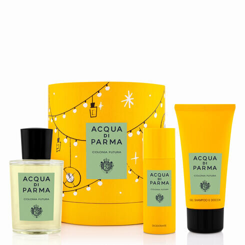 Rinkinys Acqua Di Parma Colonia Futura: EDC moterims/vyrams 100 ml + dušo želė, 75 ml + dezodorantas, 50 ml цена и информация | Kvepalai moterims | pigu.lt