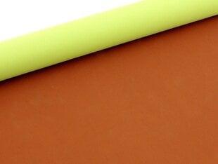 Двухцветная бумага, 1x0,7 м, коричневого цвета и цвета лайма цена и информация | Товары для упаковки подарков | pigu.lt