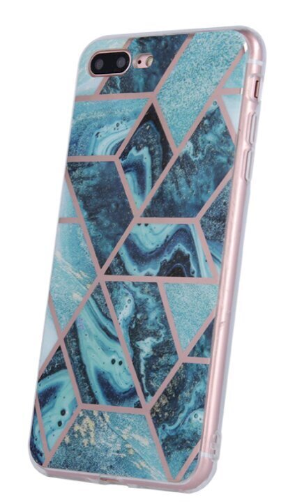 Fusion Geometric Marble Case, skirtas Samsung A217 Galaxy A21S, žalias kaina ir informacija | Telefono dėklai | pigu.lt