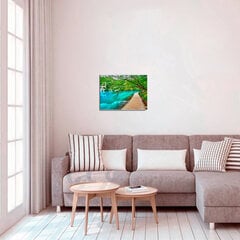 Набор для рисования картины - живопись по номерам ТМ TSVETNOY MG2150e Лазурное озеро 40x50 см цена и информация | Набор для рисования по номерам | pigu.lt