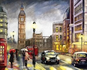 Набор для рисования картины - живопись по номерам ТМ TSVETNOY MG2162e Красочный Лондон 40x50 см цена и информация | Живопись по номерам | pigu.lt