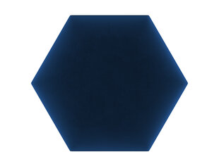 Minkštos sienų plokštės, 3 vnt., Mazzini Sofas Agave R6, tamsiai mėlyna kaina ir informacija | Minkštos sienų plokštės | pigu.lt