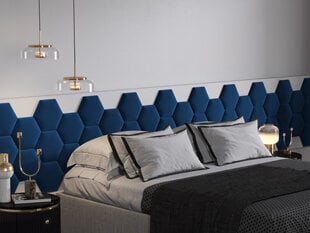 Мягкие настенные панели, 3 шт., Mazzini Sofas Agave R6, темно-синие цена и информация | Мягкие стеновые панели | pigu.lt
