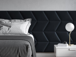 Мягкие настенные панели, 3 шт., Mazzini Sofas Malva L3, темно-серые цена и информация | Мягкие стеновые панели | pigu.lt