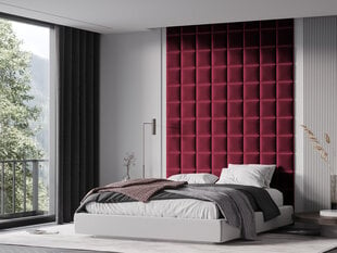 Мягкие настенные панели, 3 шт., Mazzini Sofas Sedum R2, красные цена и информация | Мягкие стеновые панели | pigu.lt