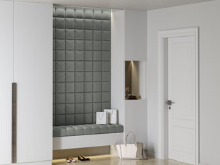 Мягкие настенные панели, 3 шт., Mazzini Sofas Sedum L5, светло-серые цена и информация | Мягкие стеновые панели | pigu.lt