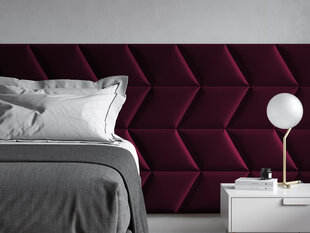 Minkštos sienų plokštės, 3 vnt., Cosmopolitan Design Makira L1, raudonos kaina ir informacija | Cosmopolitan Design Priedai baldams | pigu.lt
