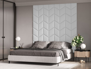 Мягкие настенные панели, 3 шт., Cosmopolitan Design Makira C1, белые цена и информация | Мягкие стеновые панели | pigu.lt