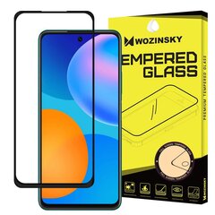 Wozinsky Tempered Glass Full Glue Super Tough Screen Protector Full Coveraged with Frame Case Friendly for Huawei P Smart 2021 black kaina ir informacija | Apsauginės plėvelės telefonams | pigu.lt