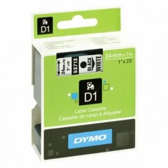 DYMO D1 Juostelė 24 mm x 7 m juodas ant baltos kaina ir informacija | Spausdintuvų priedai | pigu.lt