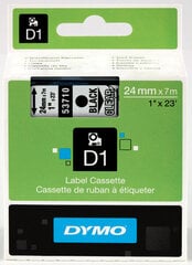 DYMO D1 Juostelė 24 mm x 7 m juodas ant skaidrios kaina ir informacija | Spausdintuvų priedai | pigu.lt