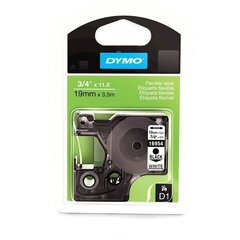 DYMO D1 Juostelė 19 mm x 3.5 m juodas ant baltos kaina ir informacija | Spausdintuvų priedai | pigu.lt