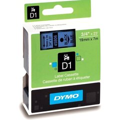 Лента DYMO D1 19 мм x 7 м, чёрная на синем цена и информация | Аксессуары для принтера | pigu.lt