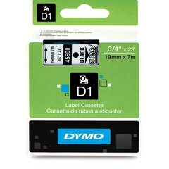 DYMO D1 Juostelė 19 mm x 7 m juodas ant skaidrios kaina ir informacija | Spausdintuvų priedai | pigu.lt