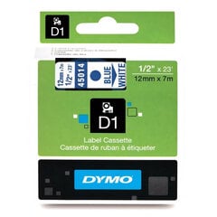 Dymo D1 Juostelė 12 mm x 7 m mėlynas ant baltos kaina ir informacija | Spausdintuvų priedai | pigu.lt