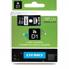 DYMO D1 Лента 12 мм x 7 м белая на черном цена и информация | Аксессуары для принтера | pigu.lt