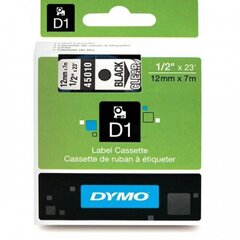 DYMO D1 Полоса 12 мм x 7 м черная на прозрачном цена и информация | Аксессуары для принтера | pigu.lt