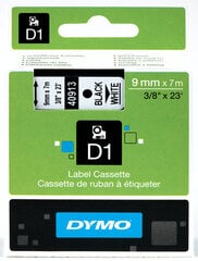 DYMO D1 Tape 9mm x 7m   black on white (40913   S0720680) - цена и информация | Аксессуары для принтера | pigu.lt