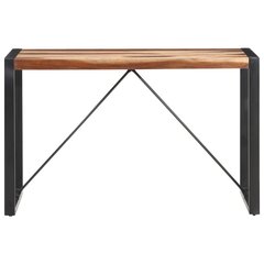 Valgomojo stalas, 120x60x75 cm, rudas kaina ir informacija | Virtuvės ir valgomojo stalai, staliukai | pigu.lt