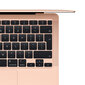 MacBook Air 13” Apple M1 8C CPU, 7C GPU/8GB/256GB SSD/Gold/SWE - MGND3KS/A kaina ir informacija | Nešiojami kompiuteriai | pigu.lt