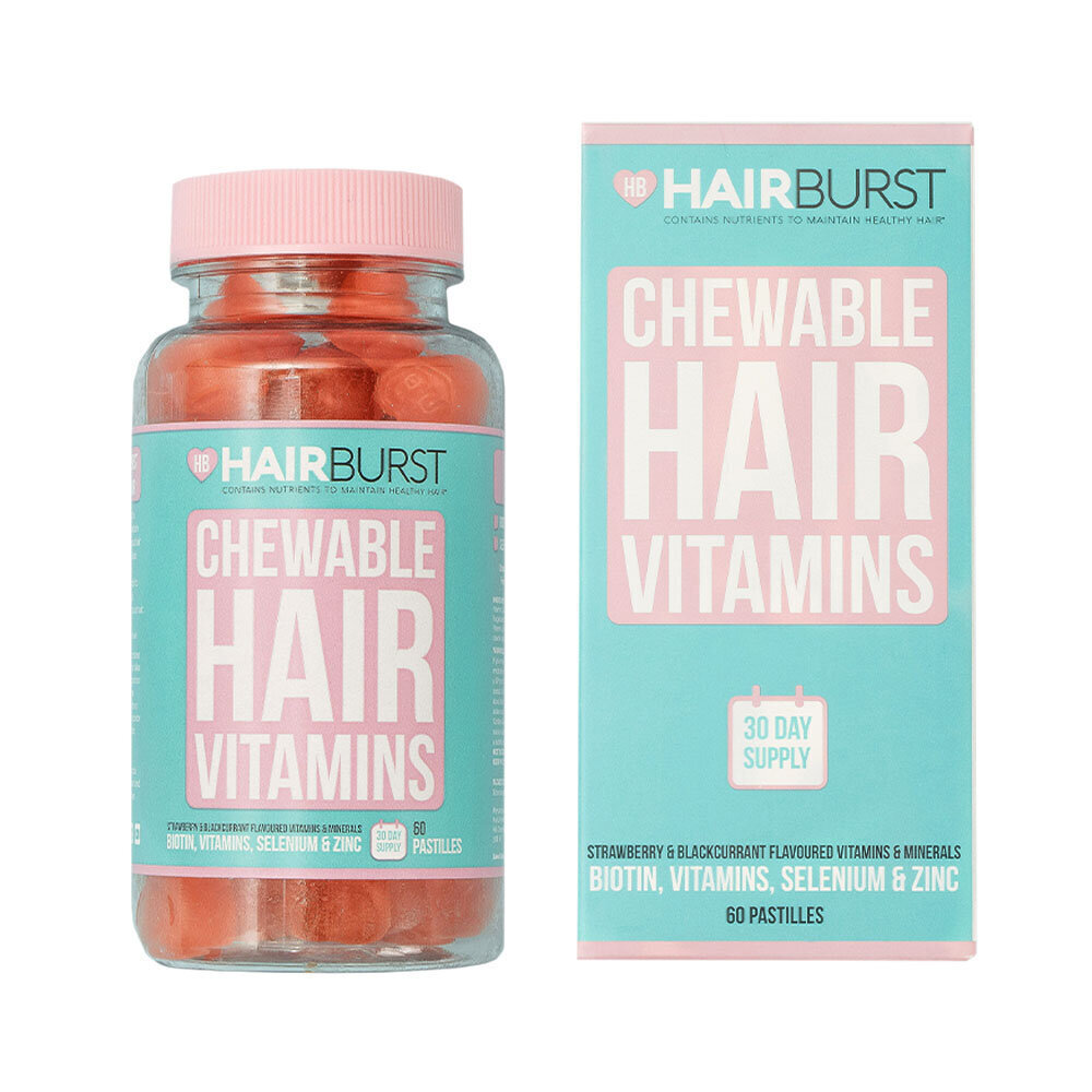 Maisto papildas guminukai plaukams HairBurst Chewable, 60 vnt. цена и информация | Vitaminai, maisto papildai, preparatai grožiui | pigu.lt