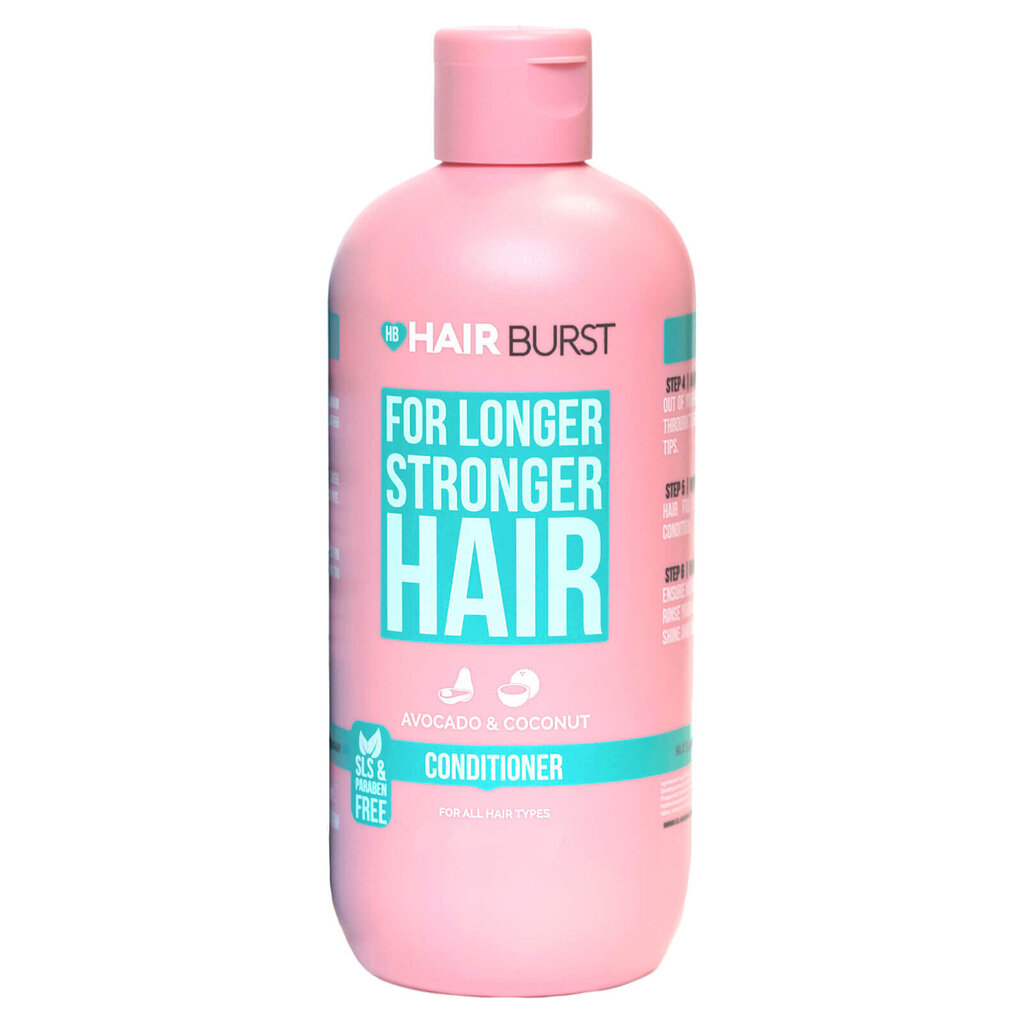 Augimą skatinantis stiprinamasis plaukų kondicionierius HairBurst For Longer Stronger Hair, 350 ml цена и информация | Balzamai, kondicionieriai | pigu.lt